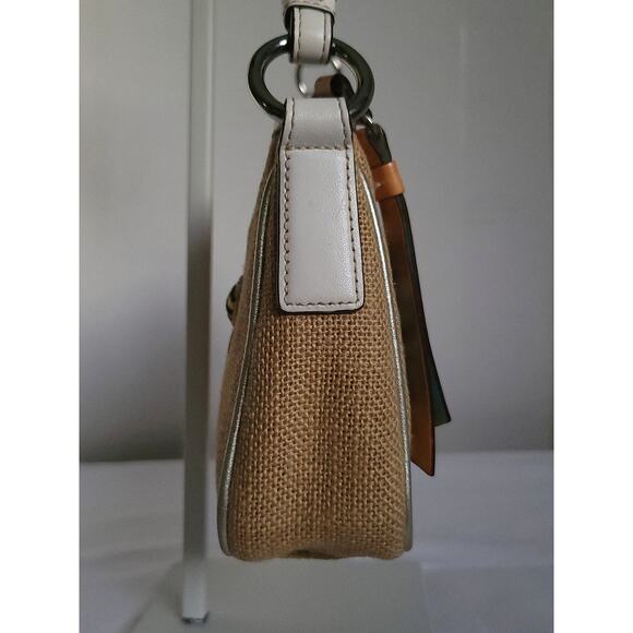 Coach(8672) 2005 Vintage Limited Edition Burlap Demi Bag - Picture 11 of 16